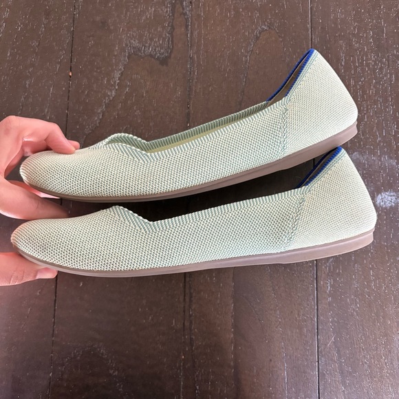 Rothy’s Almond Toe Mint‎ Green Flats Size 9 - Picture 3 of 12